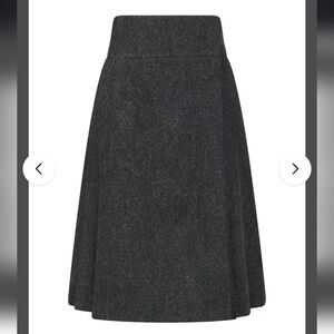 Walker Slater Deborah Skirt Shetland Donegal, Charcoal Size 4